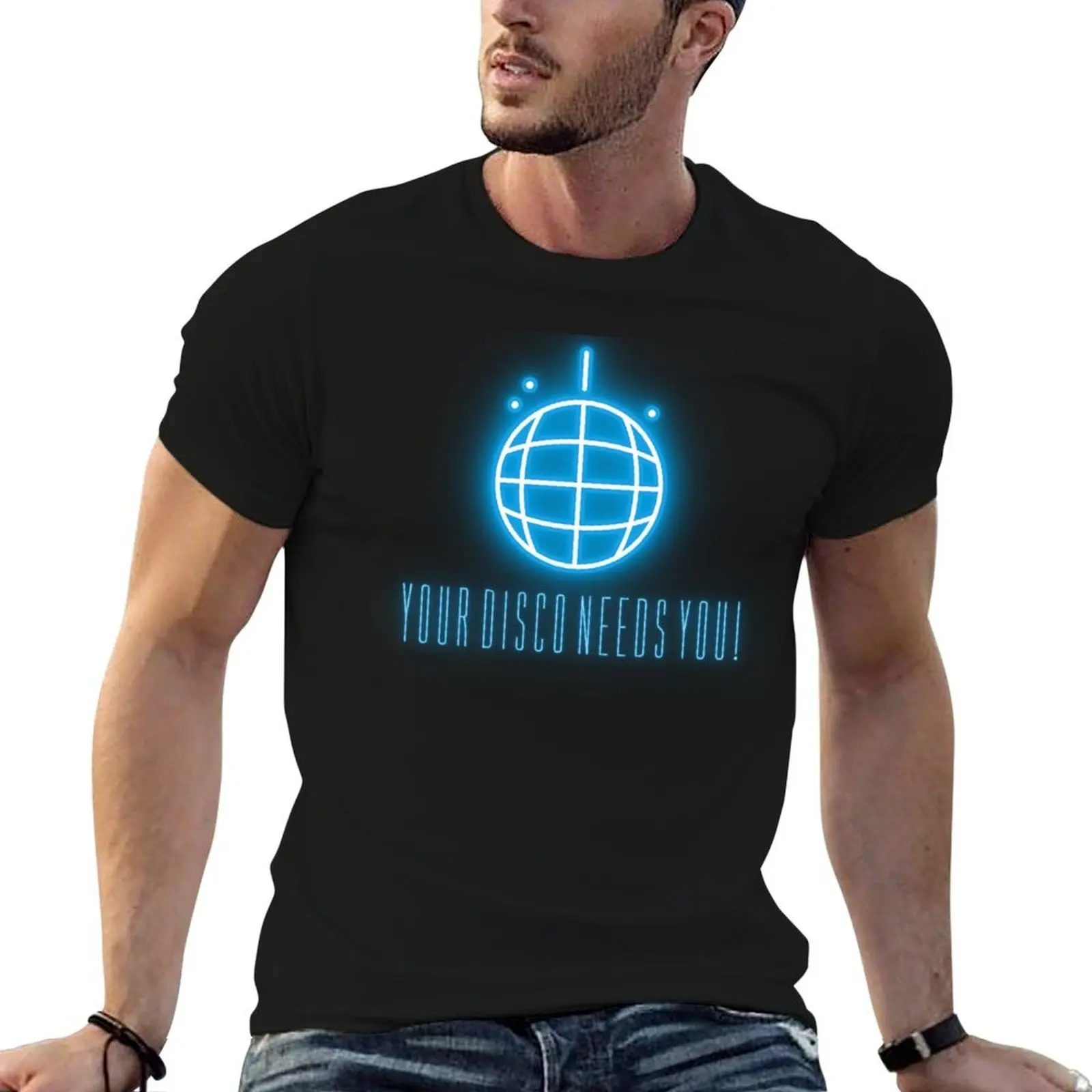 

Your Disco Needs You! (BLUE) T-Shirt t shirt personalised t shirts for man pack white t shirt man plain T-shirt