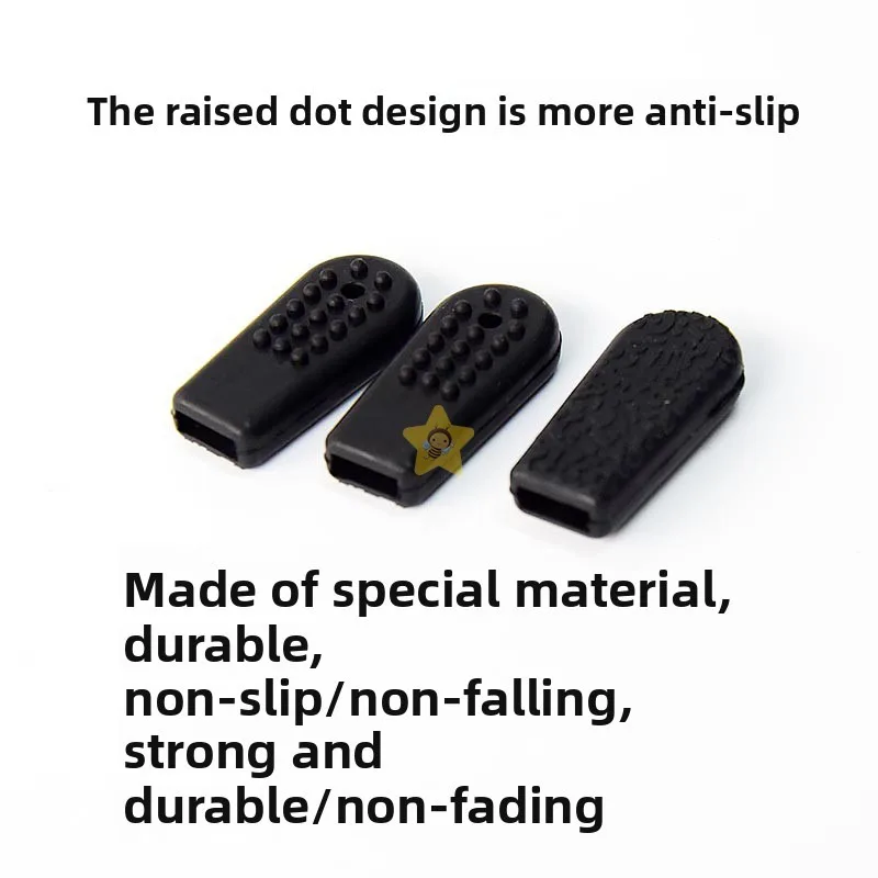 100pcs Doll Machine Claw Cover Thickened Black Rubber Claw Sleeve Anime City Game Machine Snack Gripper Claw Cover Parts