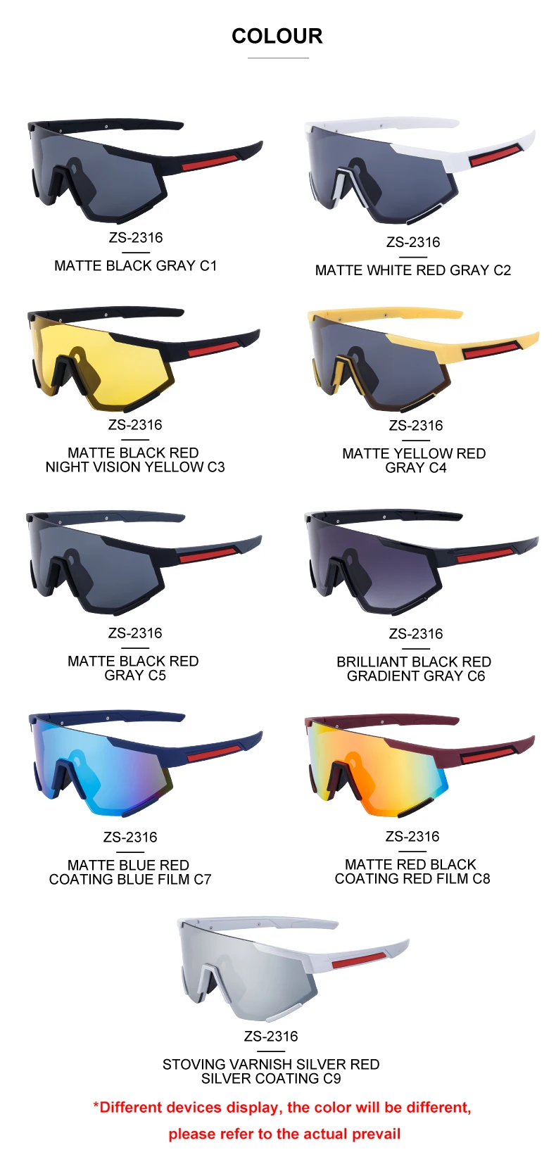 Übergroße quadratische Sport-Sonnenbrille für Damen und Herren 2026 – Luxusmarke, einteilige Punk-Sonnenbrille für Damen, Masken-Brille – Detail 12