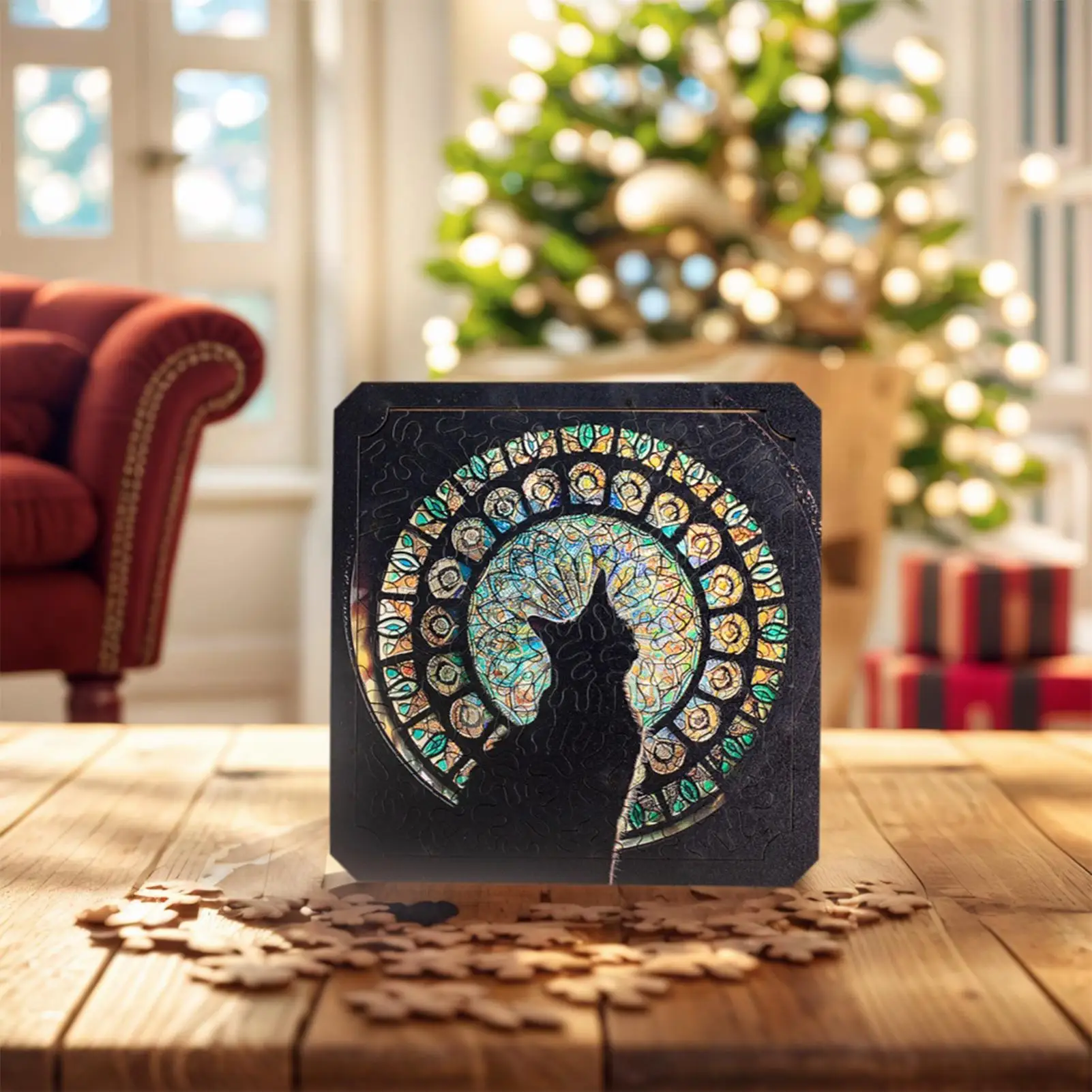 ปริศนาแมวสำหรับผู้ใหญ่ 76 ชิ้น ของตกแต่งบ้านพร้อมกรอบ ปริศนาสัตว์เลี้ยงที่ดื่มด่ำกับการเล่น ของเล่นเสริมพัฒนาการสำหรับคนรักสัตว์เลี้ยง ห้องนั่งเล่น ห้องนอน