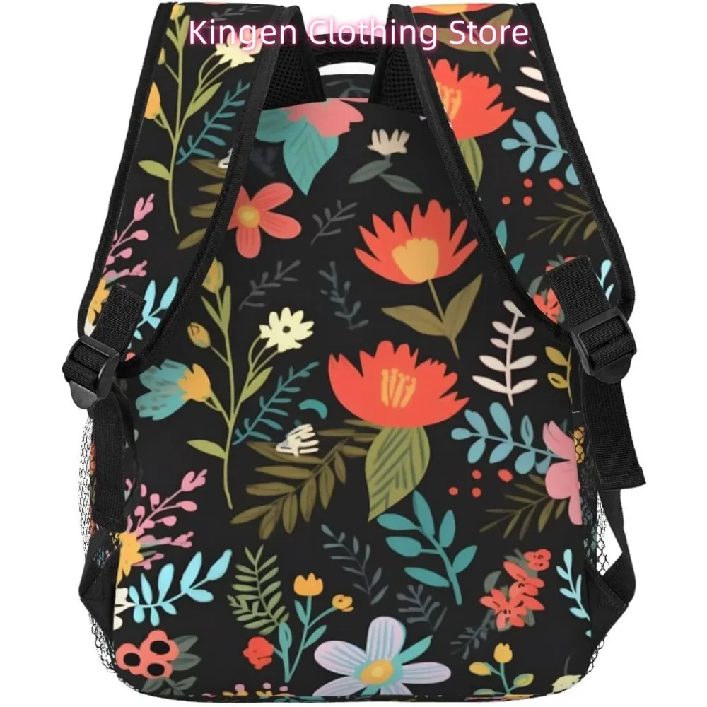ดอกไม้สีสันสดใสตลกกระเป๋าเป้สะพายหลังแล็ปท็อปน้ำหนักเบากระเป๋าเดินทางอเนกประสงค์น้ำหนักเบากระเป๋าเป้สะพายหลังลำลองสำหรับวิทยาลัยทุกเพศสำหรับฉัน