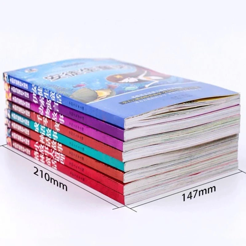 8 Volumes Children's Fairy Tale Books Required Readings For Students' Extracurricular Books Chinese Pinyin Story Book