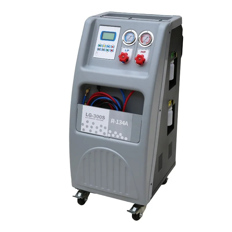 Automotive air conditioner refrigerant filling and recycling machine, regenerative vacuum LG-300S refrigerant machine