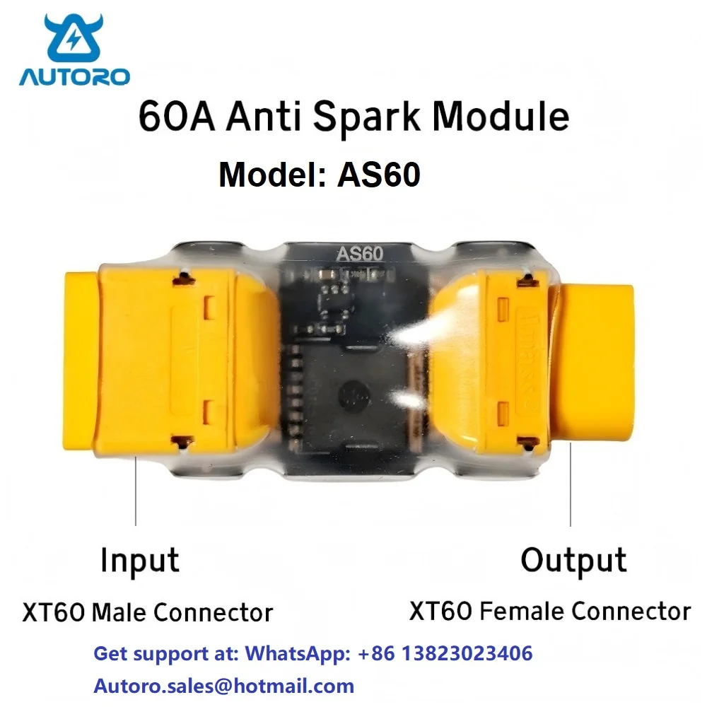 Anti-Spark-Modul XT60 3S-8S 30A/60A Funken-Abscheider-Modul für RC-Drohnen-LiPo-Akku, Funken-ESC-Geräteschutz, Plug-and-Play – Detail 1