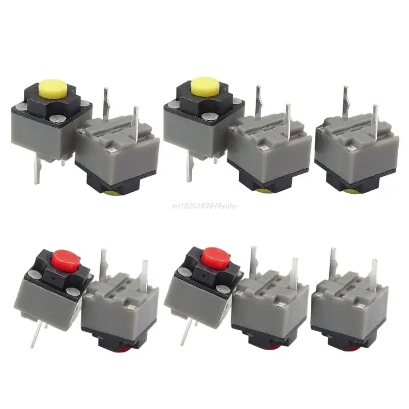 5PCS Kailh Mute Button 6x6x7.3mm Square Silent Switch Mouse Micro Switch Repair Parts Replace Rectangle Micro Switch