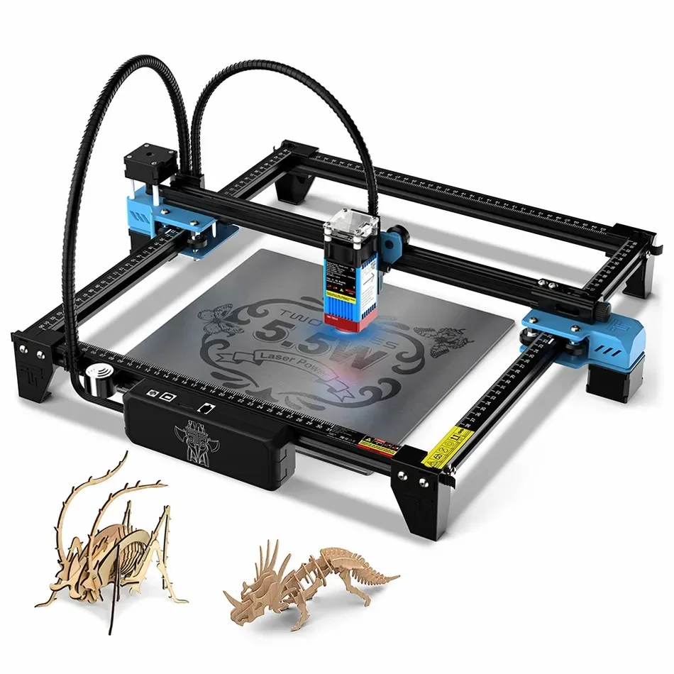 ActionLasers TTS-55 Pro Mini Automatic CO2 Galvo 3D Diode Laser Engraving Machines for Wood Paper Rubber MDF CNC