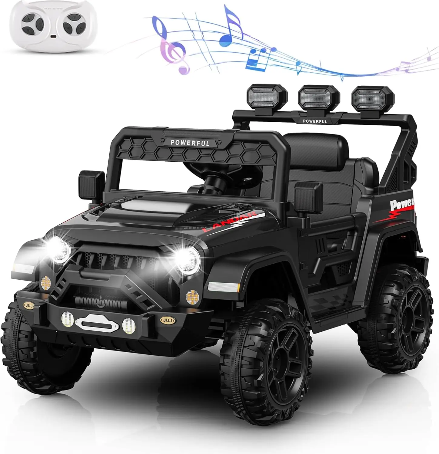 12V Kids Ride On Truck Car with Remote Control, Kids Electric Vehicles Battery Powered Toy Car, Kids Cars to Drive Powerwheel