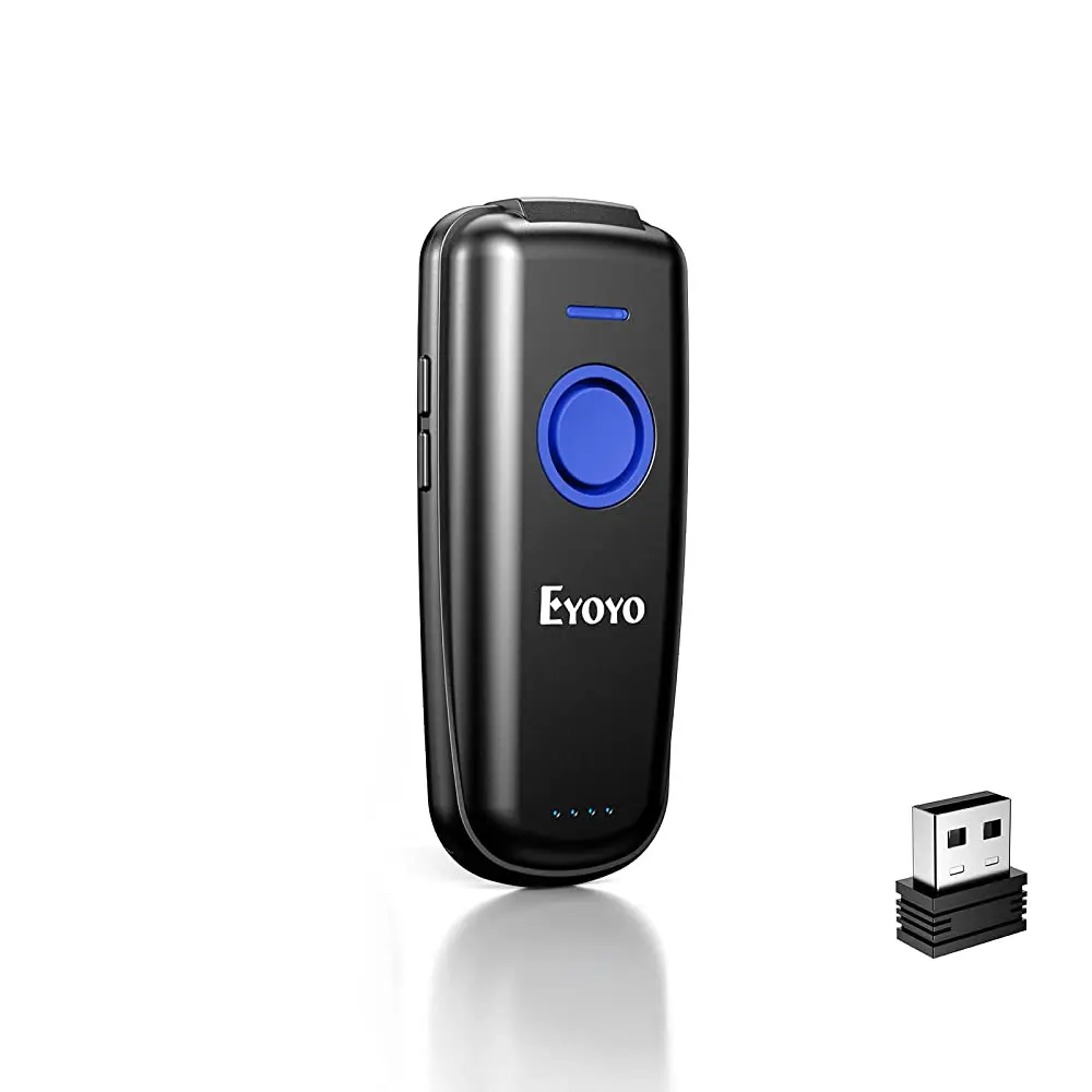 

Eyoyo EY-023 1D/2D Barcode Scanner | Pocket Bluetooth QR Reader | Trigger/Auto-Sense/Continuous Modes