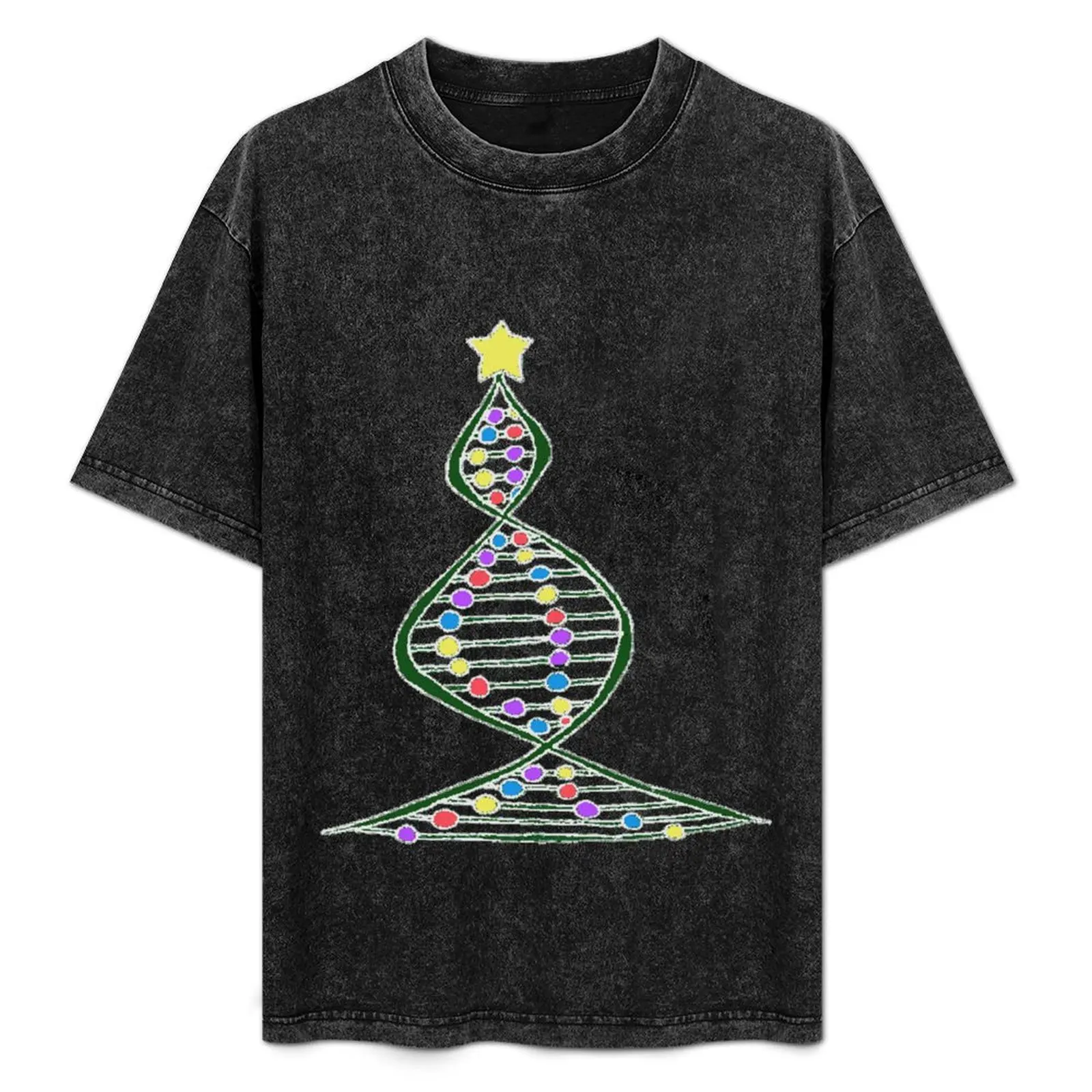 

DNA of a Christmas Tree T-Shirt men t shirt cotton 100% t shirts designer T-Shirt