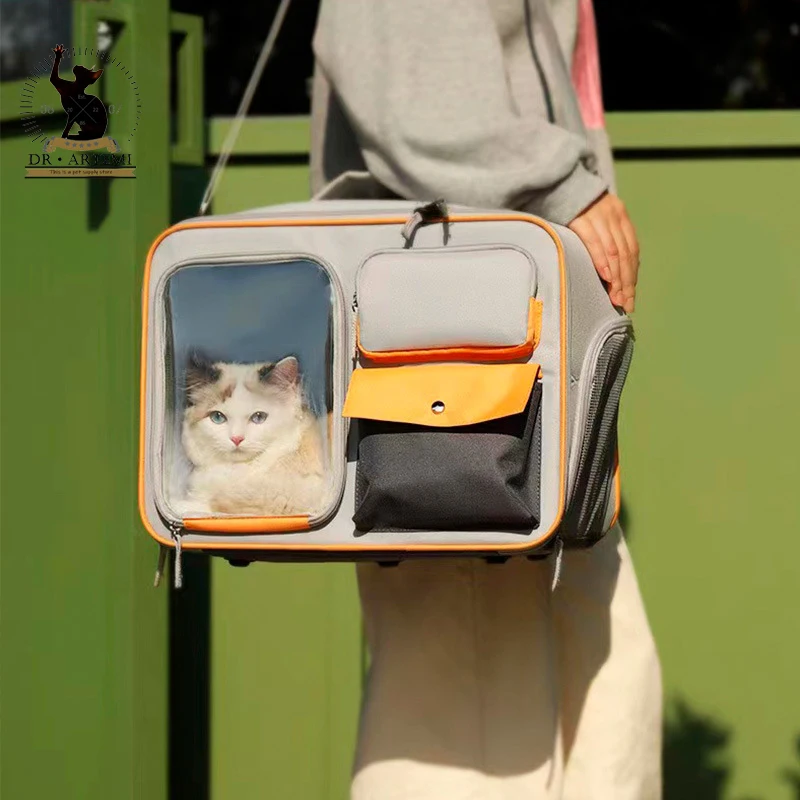 Large Capacity Pet Dog Cat Backpack Transport Breathable Cat Backpack Pet Backpack Bags Portable Pets Bag Cat Travel