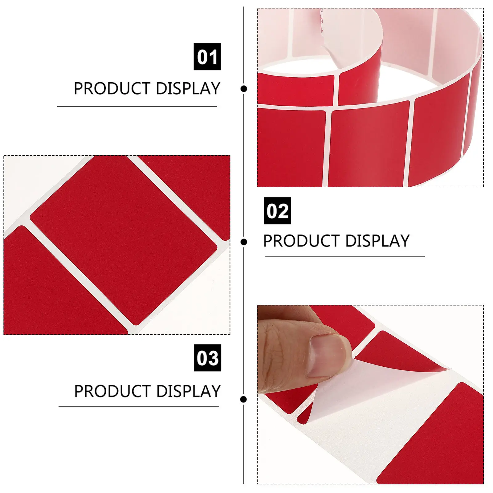 Thermal Labels Colored Waterproof Oilproof Antifriction Adhesive for Shipping Printing Compatible with Zebra
