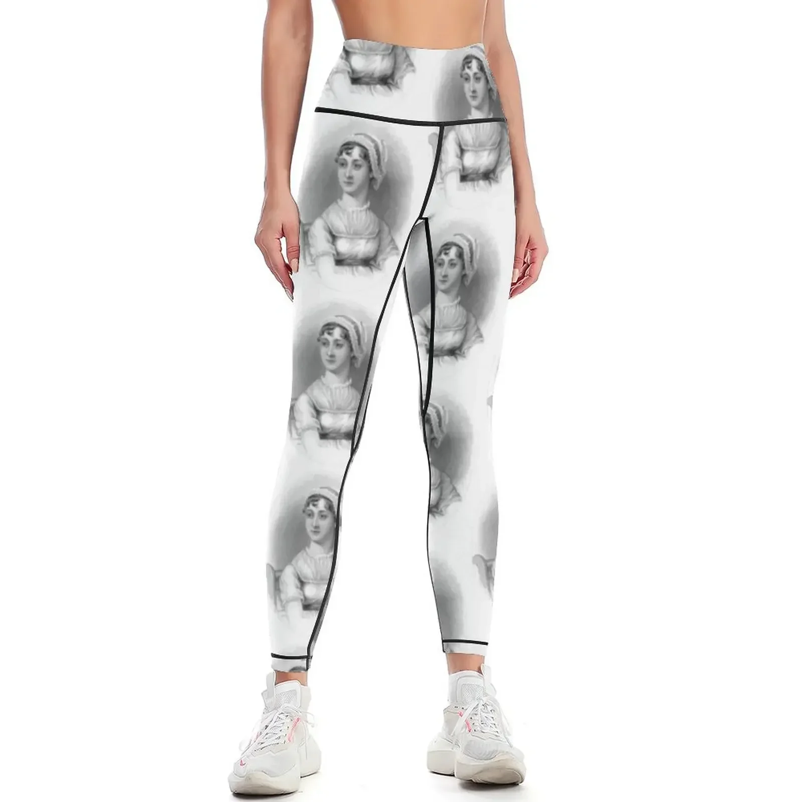 

Jane Austen Leggings sportswear gym Leginsy push up Sports female Fitness's gym clothes Womens Leggings