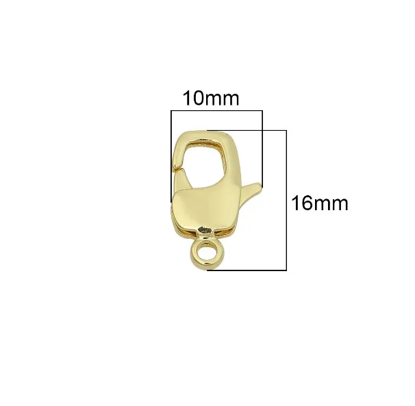 1pcs 14k gold plated brass Lobster clasps for DIY bracelets necklace handmade jewelry making components