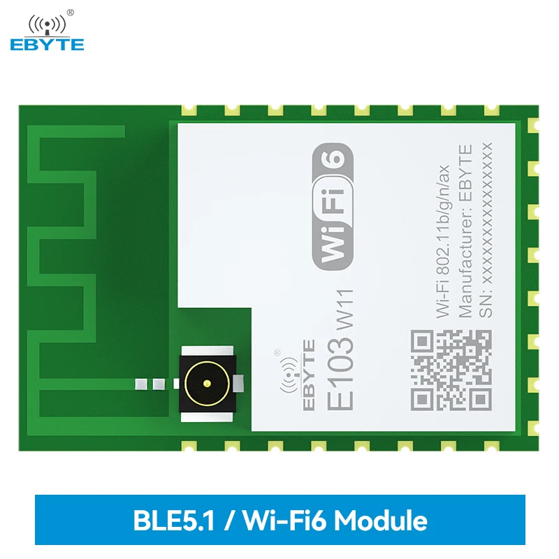 WIFI6 модуль BLE5.1 EBYTE E103-W11 поддержка AT Command OTA обновление MQTT 10dBm Высокоскоростная передача данных SMD Bluetooth модуль