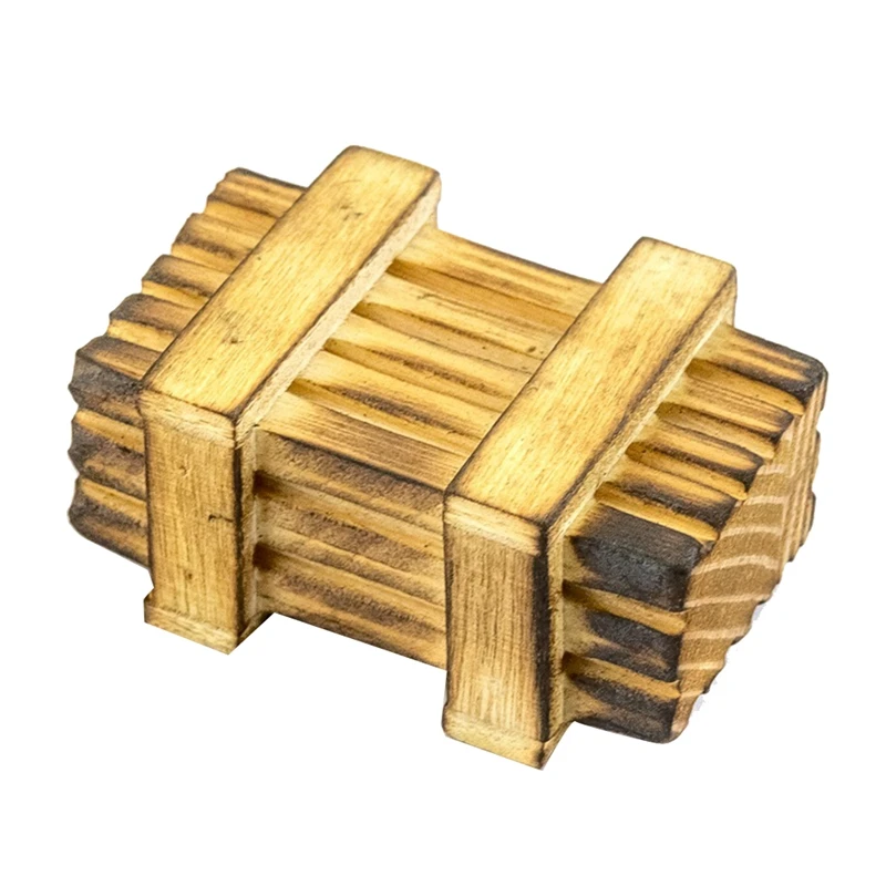 RC Car 1/18 Scale Accessories Decoration Wooden Box Wooden Box Mini Toy For Axial UTB18