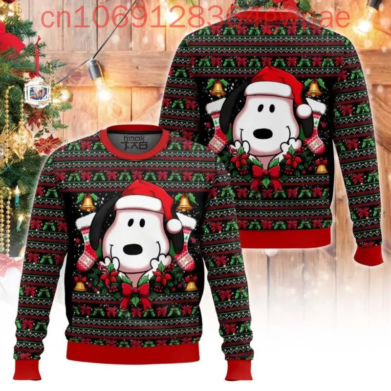 The Charlie Brown and Snoopy Christmas Ugly Sweaters Disney 3d Print Christmas Ugly Sweaters Fashion Men\'s Womens Casual Sweater