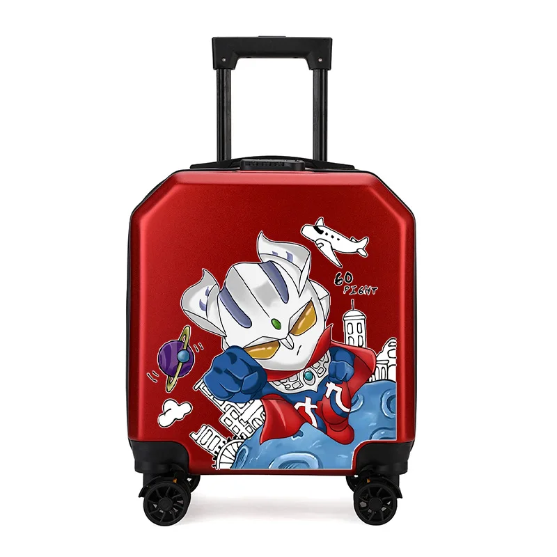 children's-carry-on-suitcase-travel-bag-18-inches-password-universal-wheel-cartoon-design-unisex-pull-rod-luggage-for-kids