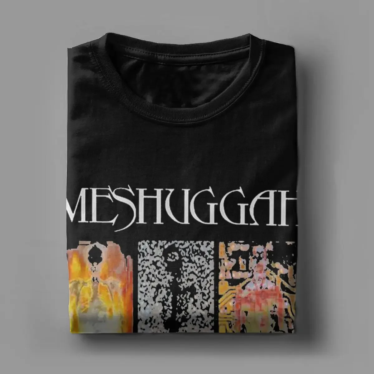 Soul Burn Extreme Metal Band Meshuggah Men T Shirt Funny Tee Shirt Short Sleeve Round Neck T-Shirts Pure Cotton Original Tops