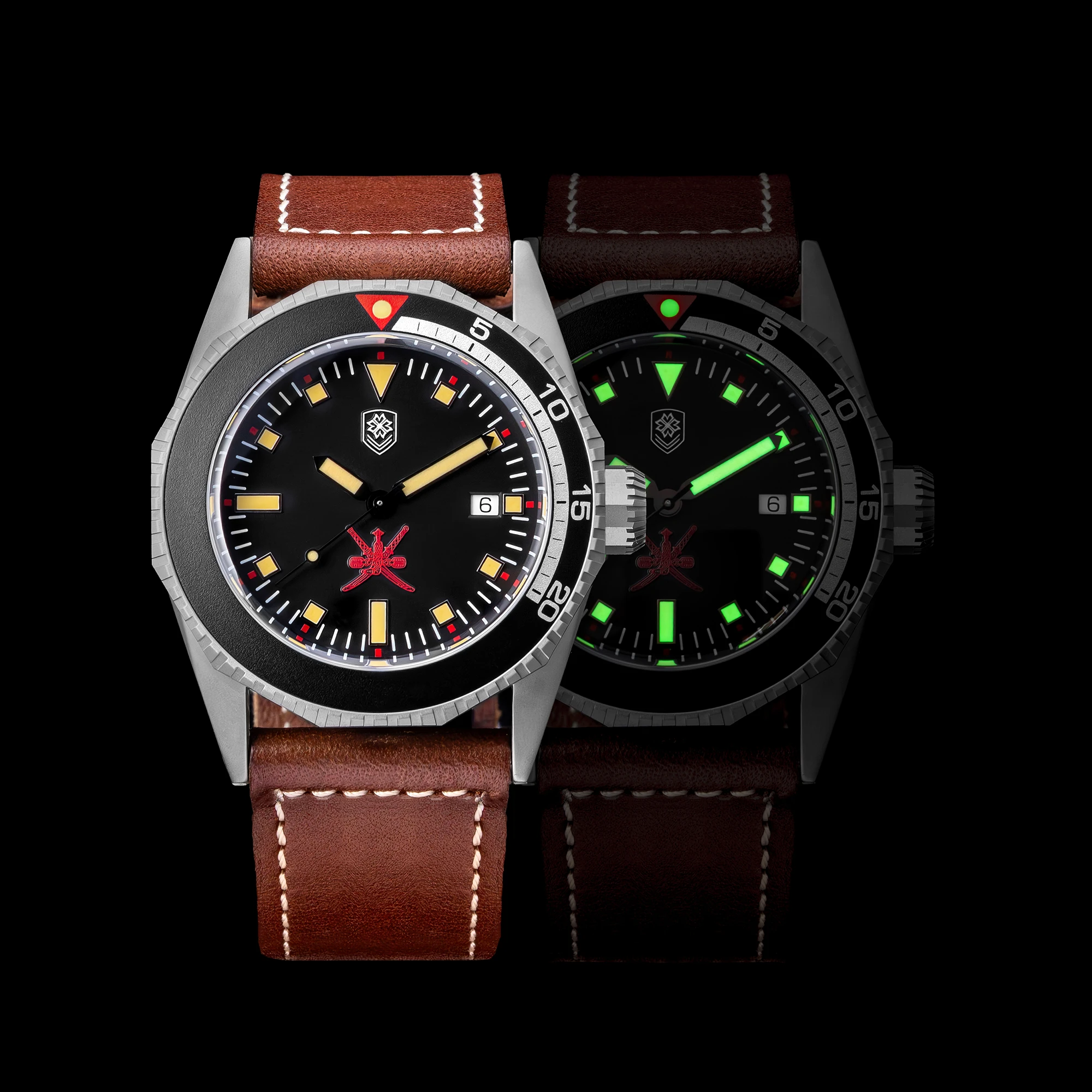 THORN T019 Men's Automatic Mechanical Diving Watch  Titanium Case PT5000 Movement 20ATM Waterproof Sapphire Glass Luminous Vinta