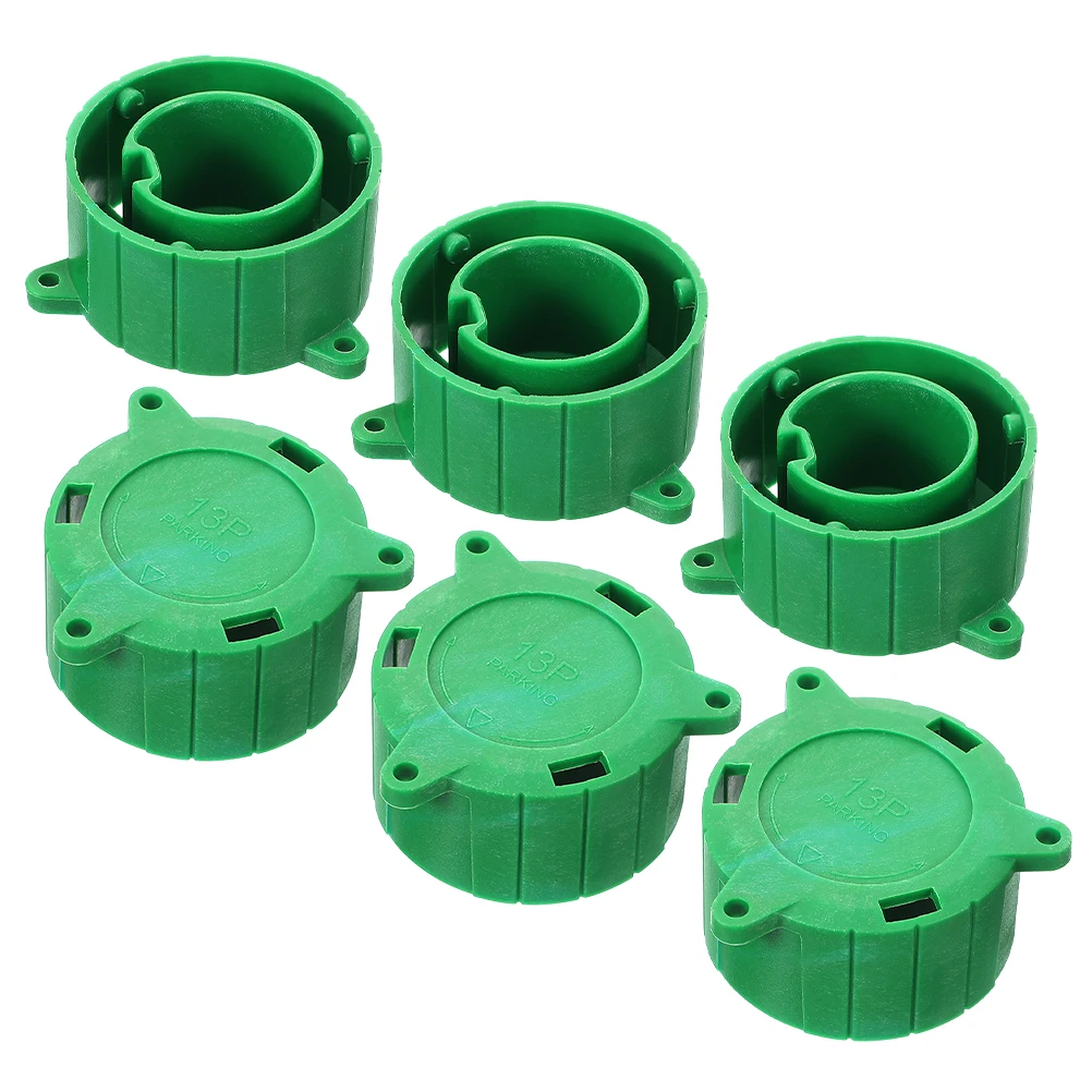 

6pcs Plug Cover Electric Car Accessories Trailer Connector Protector 13P Holder Trailer Accessories Cap Safety Reliable