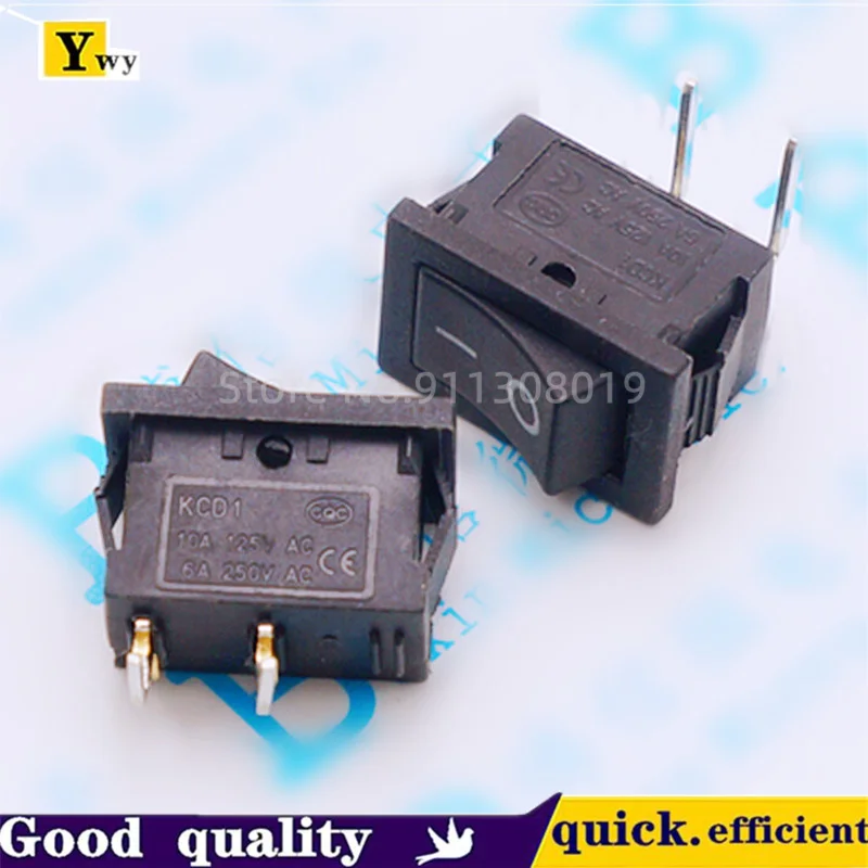 10PCS/LOT 15 * 21 bent foot two foot two speed KCD1-101 ship type switch 21X15 power switch