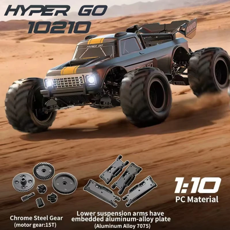 MJX New 10210 1/10 Full Scale Brushless 4WD High Speed Professional Racing Car Model HYPER GO Electric RC Remote Control Car