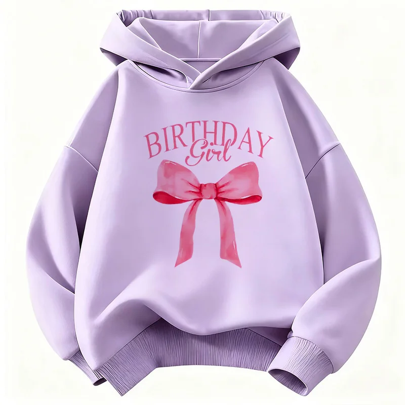 Schöner rosafarbener lustiger Kapuzenpullover für Geburtstagsmädchen, Frühlings-Sweatshirt für Kinder, lässige Kapuzenpullover, Mädchenkleidung