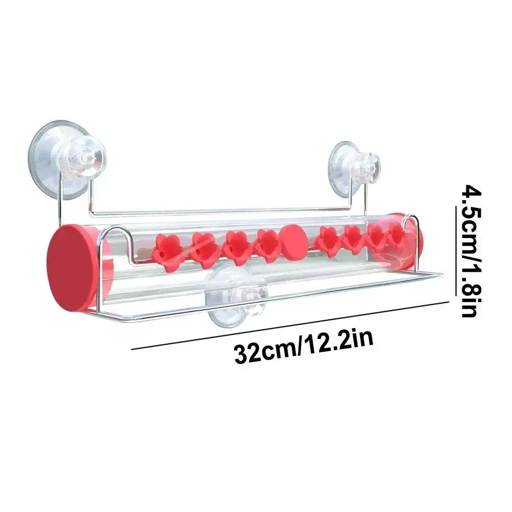Ventosas fuertes, ventana, alimentador de colibríes, a prueba de fugas, a prueba de hormigas, colgante, alimentador de pájaros transparente, atrae fácil de llenar