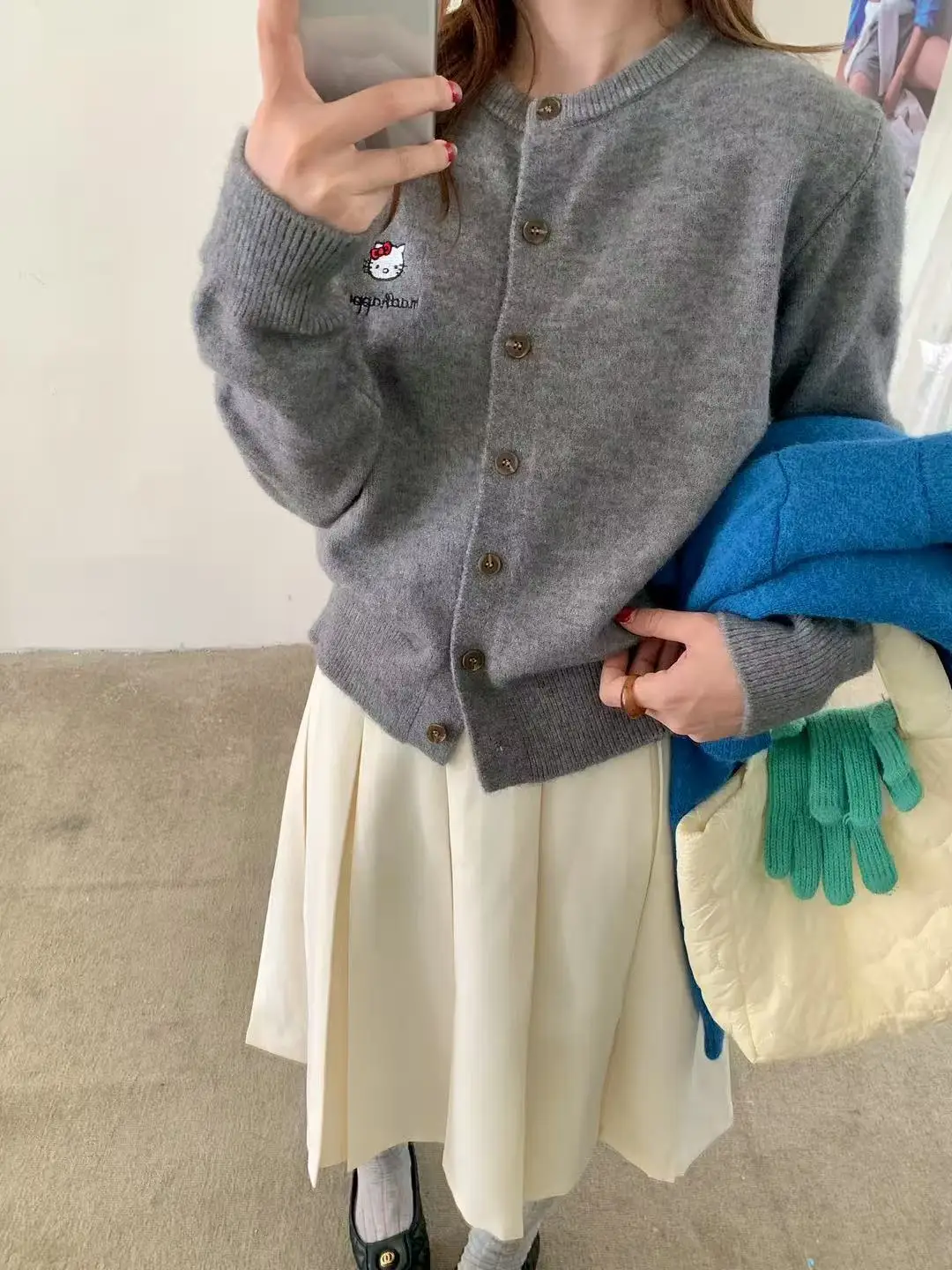 

Милый кардиган с вышитым котом — корейский мягкий и уютный вязаный свитер для женщин, трендовая осенняя мода