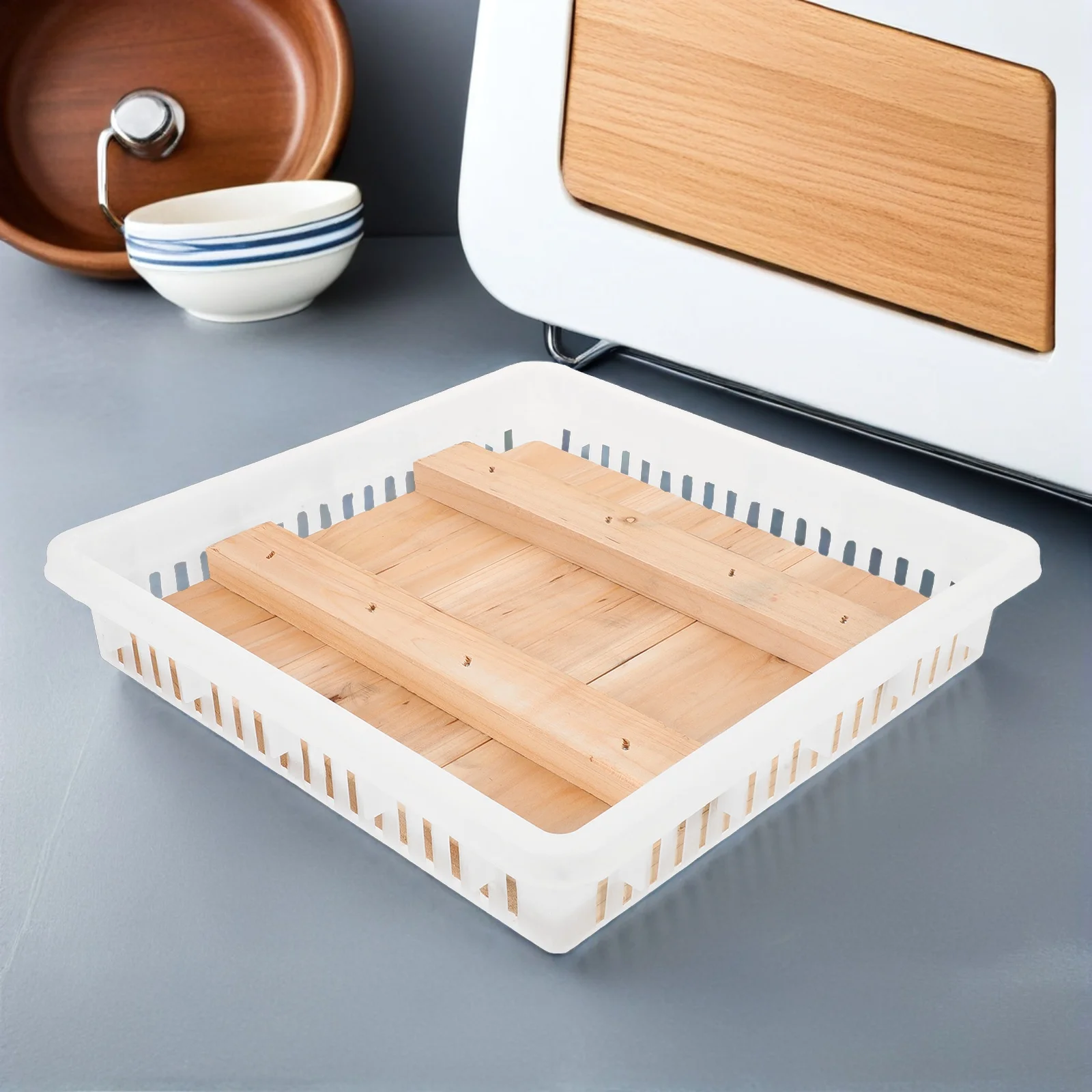 

Cheese Making Mold Tool Butter Press Mould Tofu Machine Molds for Block Silicone Board