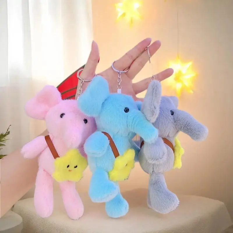 星象のぬいぐるみキーホルダー; 魅力的な小さな動物のキーリング; ホリデーや誕生日のギフトに最適