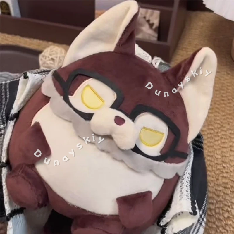 Valko Fan-made 15cm Round Wolf Bobo Cotton Pendant Plush With Ears And Tail Love And Deepspace Halloween Cos Game Fan Gift - view 5