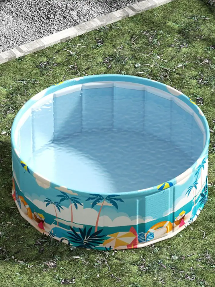 90/120/160cm pliable enfants piscine pataugeoire enfants piscine bébé encadré piscines bain pour animaux de compagnie enfant bassin piscine pour animaux de compagnie chien baignoire