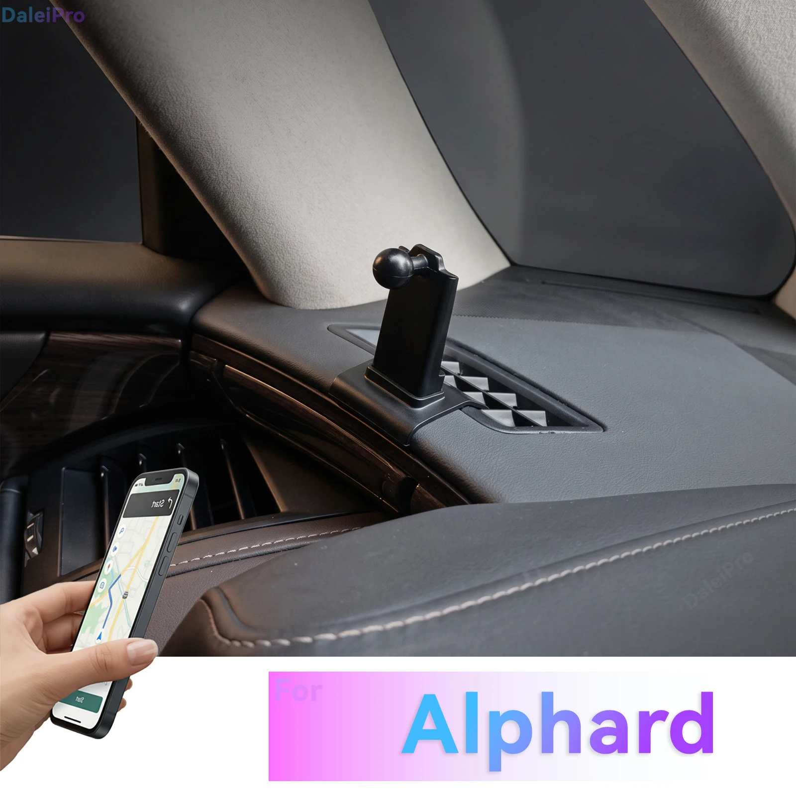 For Toyota Alphard Vellfie 40 Series 2023 2024 2025 2026 Phone Holder, Vehicle-Specific Replaceable Dashboard Phone Holder Base