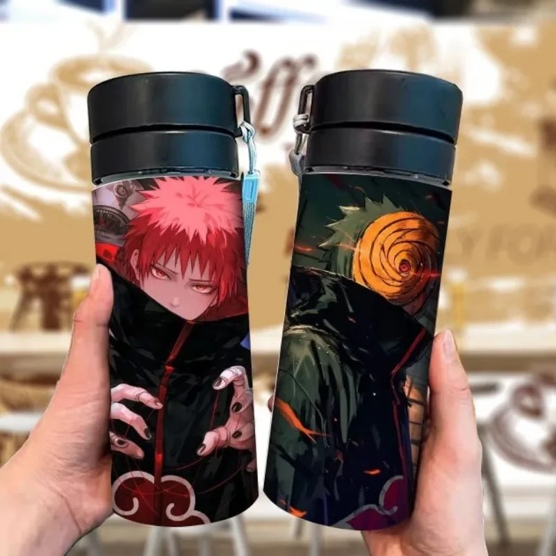 Naruto Uzumaki Naruto Tsunade kubek studencki Orochimaru Uchiha Itachi kubek do herbaty przenośne anime sportowy plastikowy kubek na wodę prezent