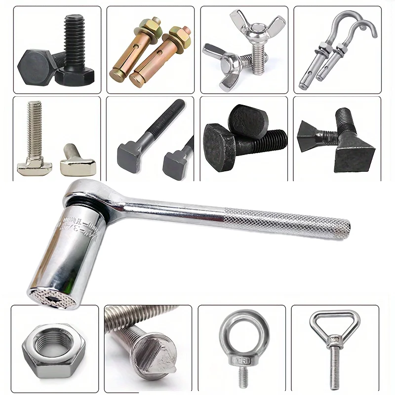 3-in-1 7-19mm Universal-Ratschenschlüssel-Set, Bohradapter, Multifunktionales Handwerkzeug für Auto- und Hausreparaturen – Detail 5