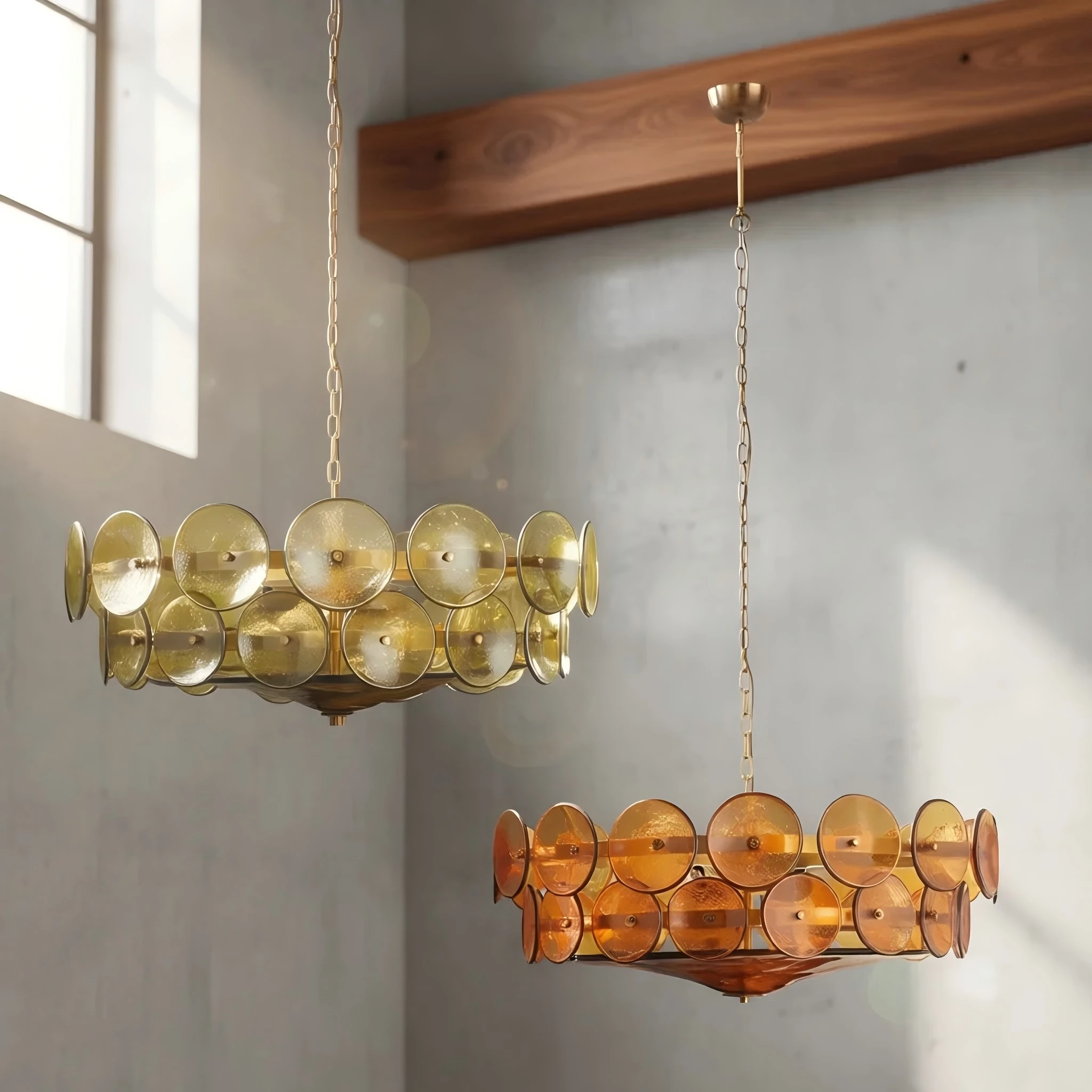 French Style Light Luxury Retro Handmade Glass Living Room Chandelier, American Style Bedroom Dining Room Chandelier