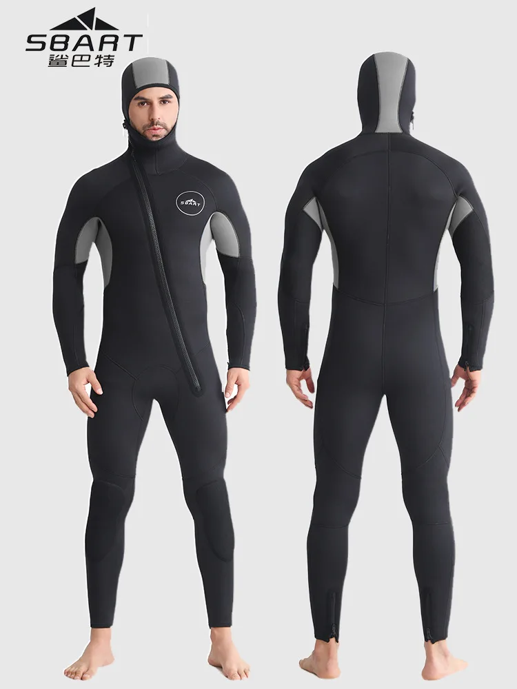 Men 5mm Neoprene Wetsuits Full Body Scuba Diving Suit Snorkeling Surfing Swimming Long Sleeve Keep Warm Water Wetsuits