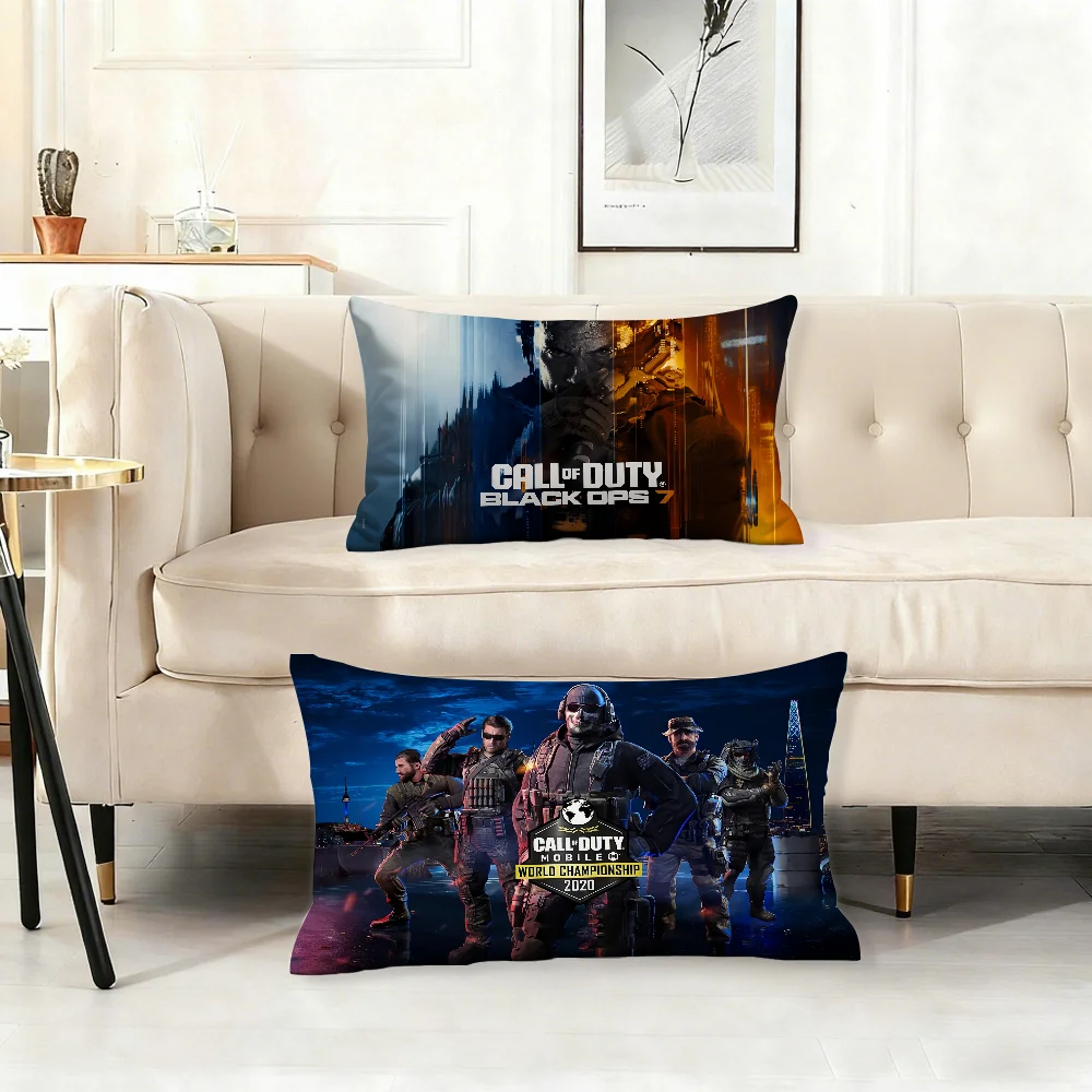 

Game C-call Of D-duty B-Black O-Ops 7 Pillow Case Cover Suitable For Sofa Bedroom Car Cushion Rectangular Back Cushion