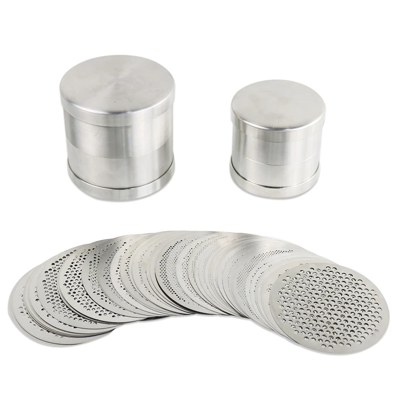 Diamond Sieve Fine Sieve Coarse Mesh Gemstone Filter Sieve Disc Round Hole Measurement Size Jewelry Tool