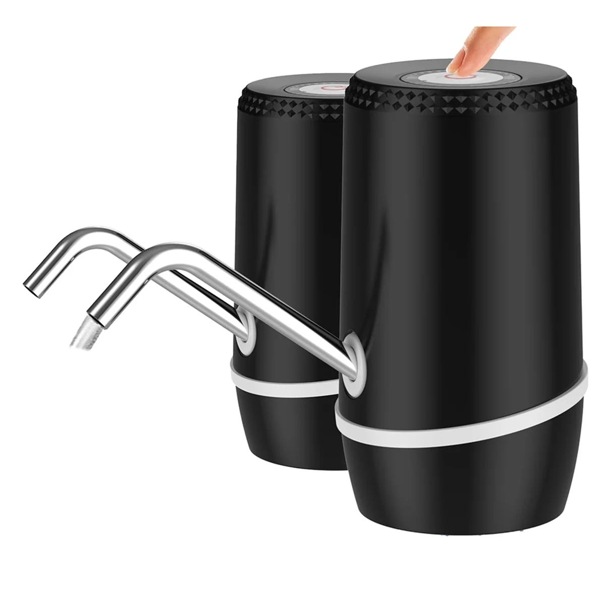 

A71P 2 упаковки, 5 галлонов, электрический портативный диспенсер для воды, универсальный USB-зарядный насос для бутылок с водой, диспенсер для воды в кувшине, 3-5 галлонов