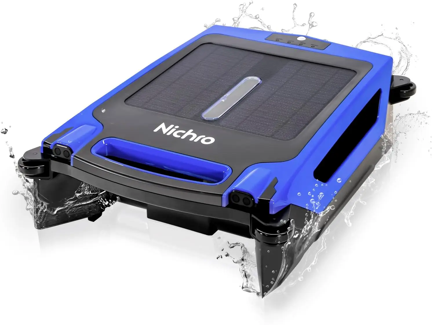 Robotic Pool Skimmer - Solar & Rechargeable, 2 Cleaning Modes, Automatic Obstacle Avoidance