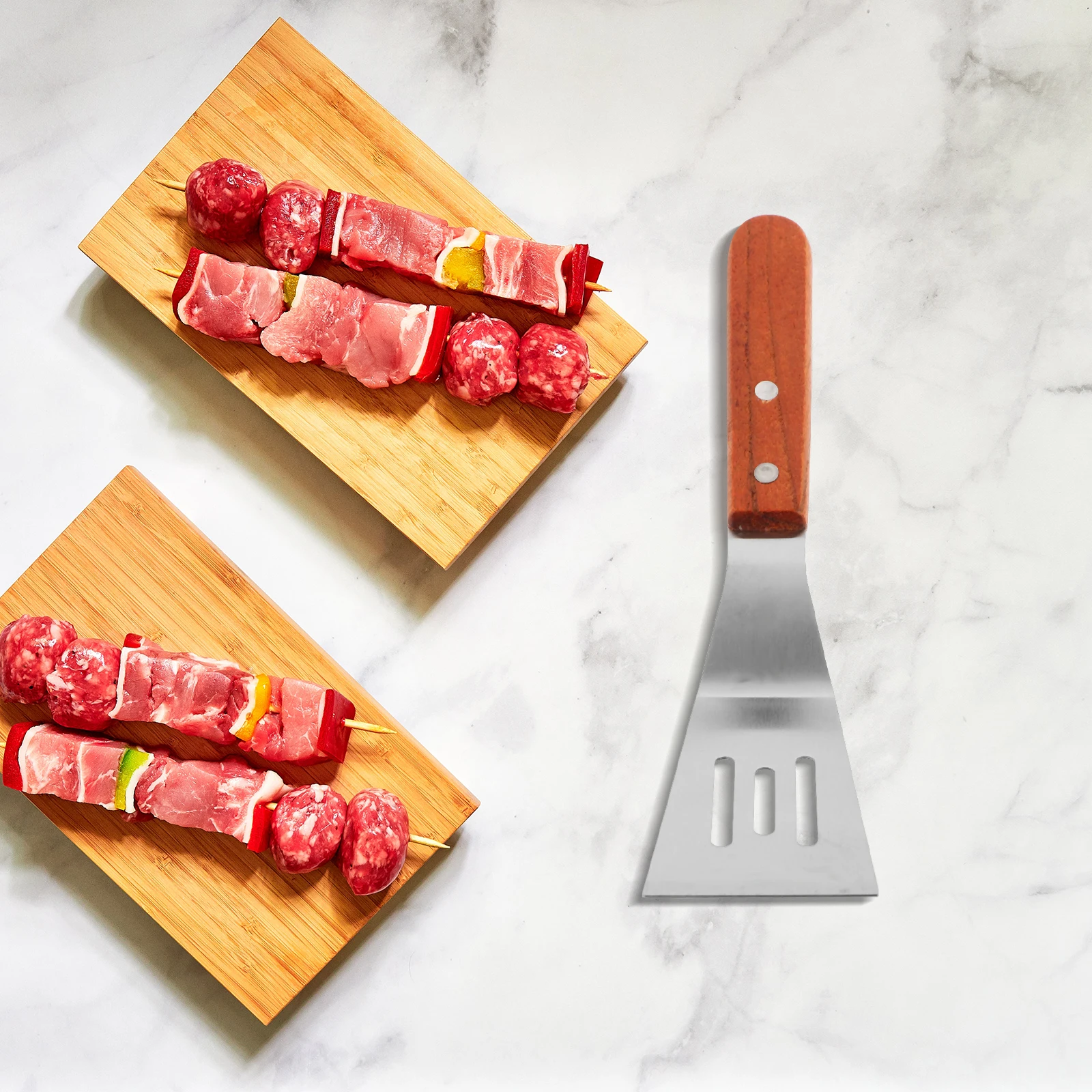 

Stainless Steel Cooking Spatula Set Kitchen Steak Frying Turner Nonstick Pancake Flipper Steak Frying Spatula Kitchen Supply