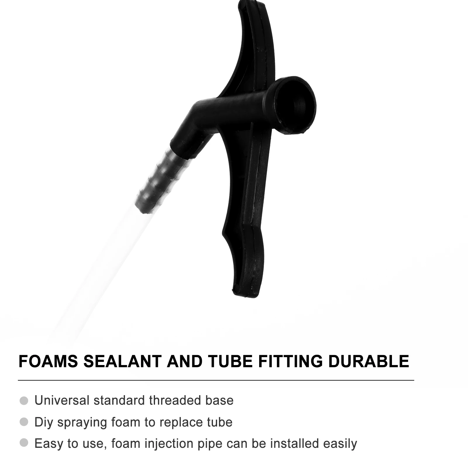 

30 pcs Foaming Agent Gap Filling Tube Black Replacement Spray Foams Nozzles DIY Threaded Base Foam Insulation