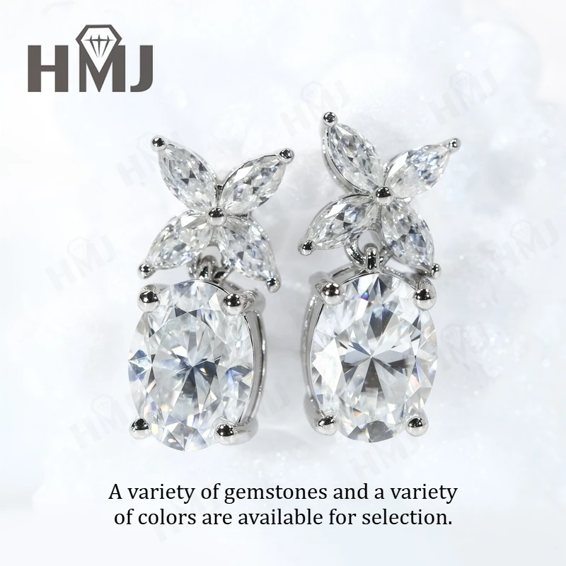 

Серьги-гвоздики с ананасами, выращенные в лаборатории драгоценные камни, рубин, сапфир, изумруд, муассанит, стерлинговое серебро 925 пробы с сертификатом, подвески в подарок