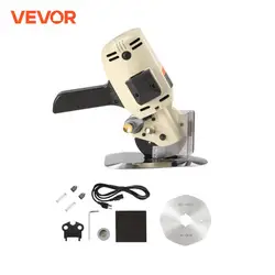 VEVOR Cortador de Tela Eléctrico 250W Tijera de Costura Rotativo Eléctrico Grosor de Corte 27mm Cortador Eléctrico con Hoja Octogonal 100mm 1 Cuchilla de Repuesto Piedra de Afilar para Cortar Textiles