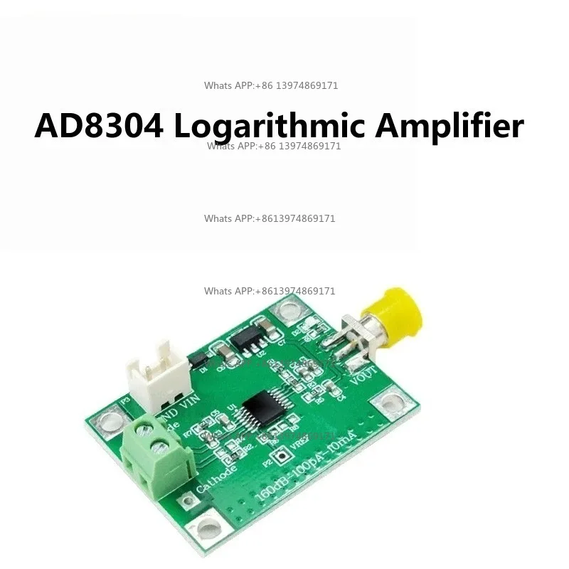 AD8304 Logarithmic Amplifier Module 100pA-10mA Range Conversion Photocell/Precision Amplifier