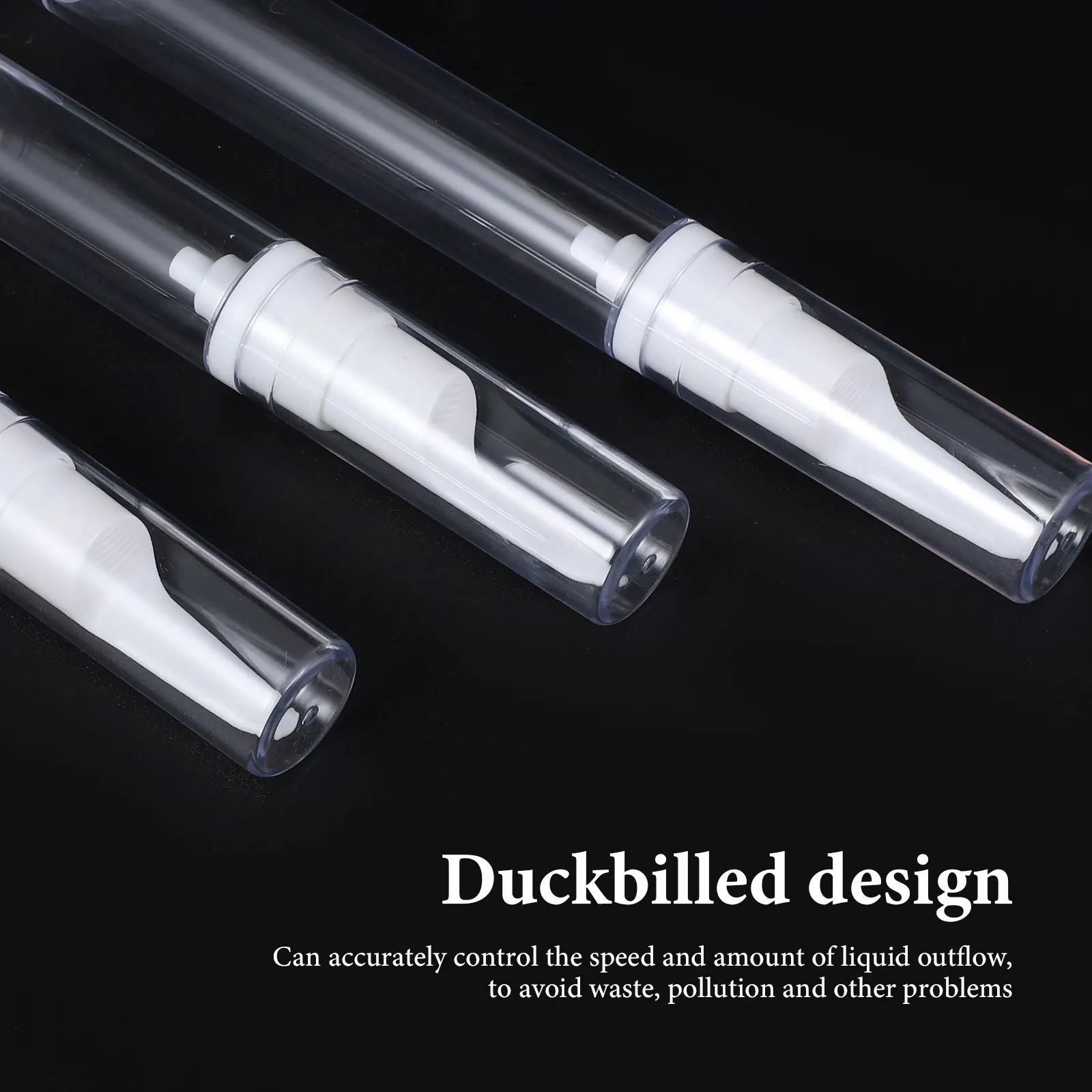 

3Pcs Empty Cream Jars Refillable Airless Pump Bottles Travel Size Lotion Container for Skincare Shower Gel Face Hand Mini Leak