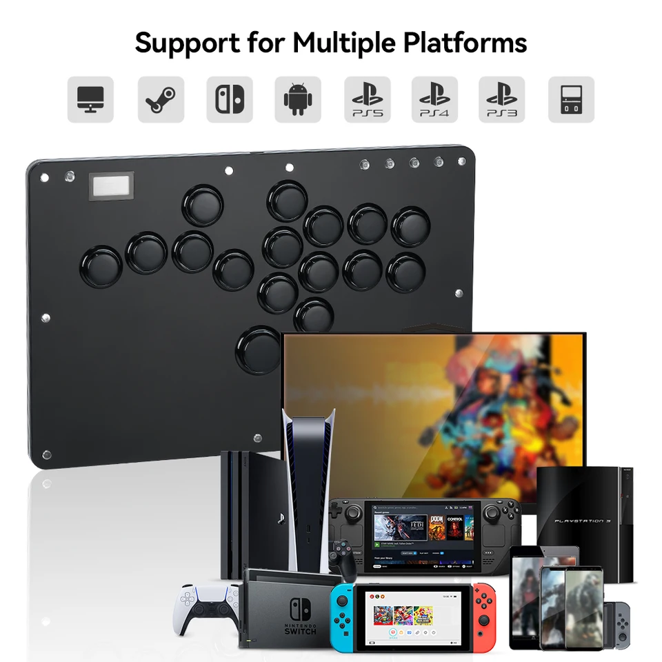 Haute42- COSMOX Fighting Hitbox Gaming Joystick For PC/PS3/PS4/PS5