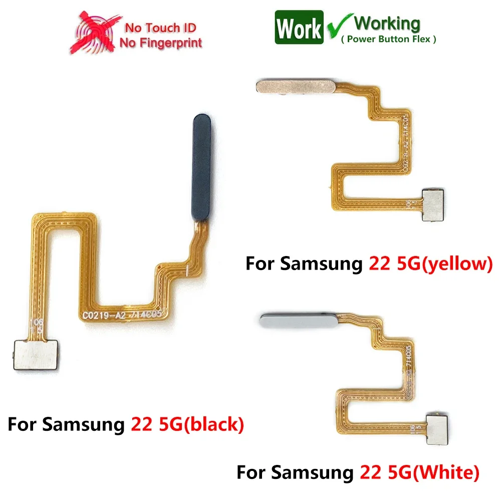 New Fingerprint Sensor Home Return Key Menu Button Flex Ribbon Cable For Samsung A12 A22 A32 4G 5G image 6